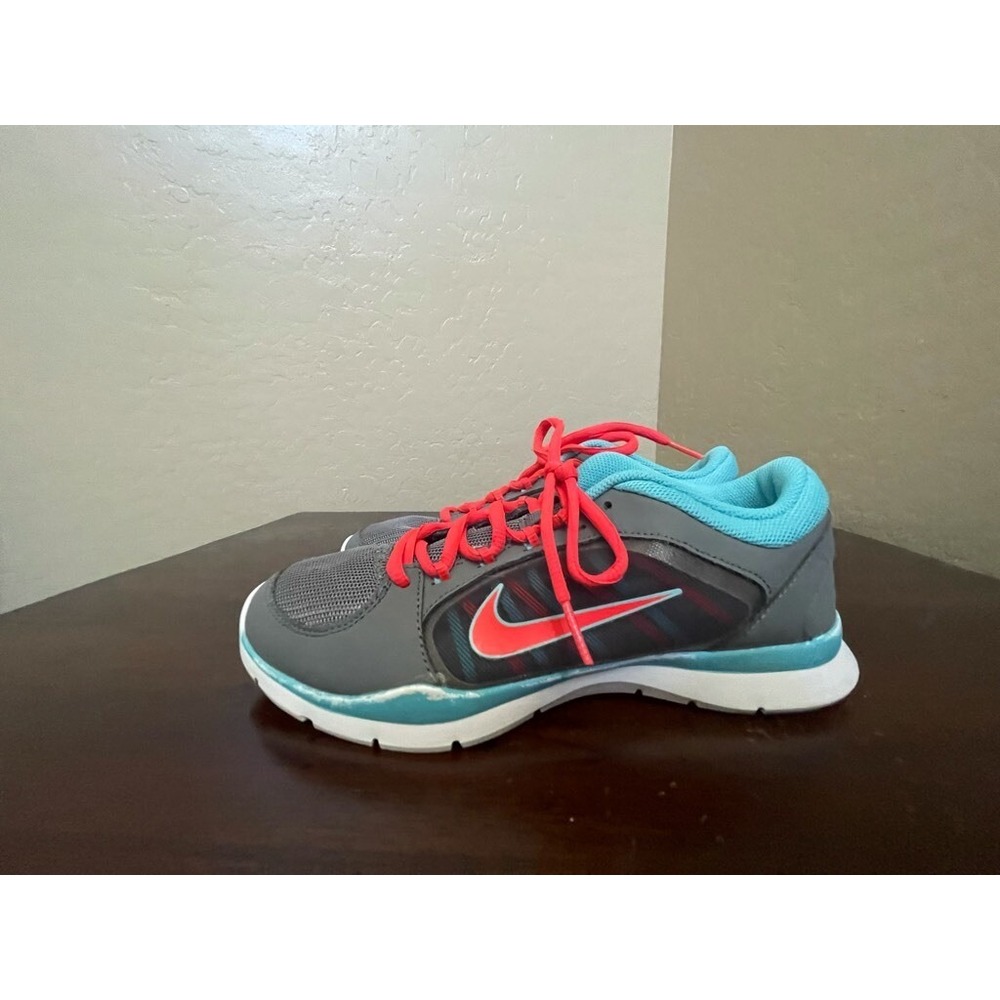 Nike Womens Flex Trainer 4 Running Shoes Gray 643083-003 Low Top Lace Up 8.5 M